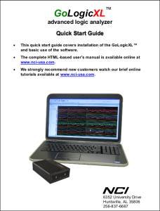 GoLogicXL Quick Start Guide